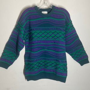 Vintage 90s La Dame Australia Sweater Pullover sz Small Coogi-Like